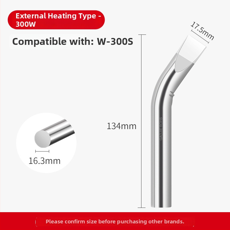 Be švino litavimo galvutė, aukštos galios serija, 80–1000W, oksidacijai atsparus vario pagrindas