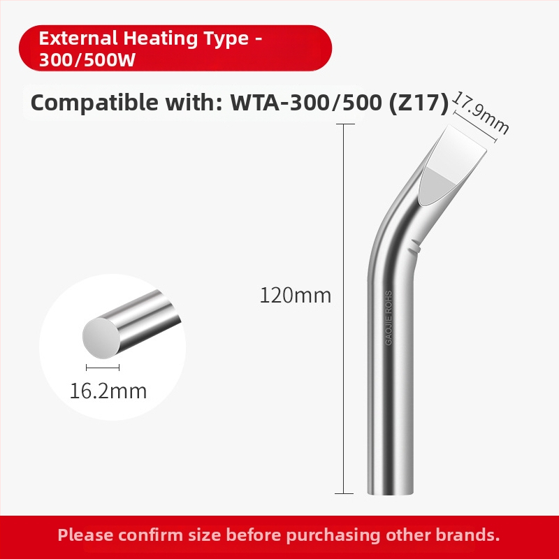 Be švino litavimo galvutė, aukštos galios serija, 80–1000W, oksidacijai atsparus vario pagrindas