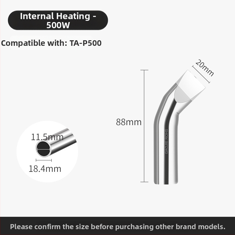 Be švino litavimo galvutė, aukštos galios serija, 80–1000W, oksidacijai atsparus vario pagrindas