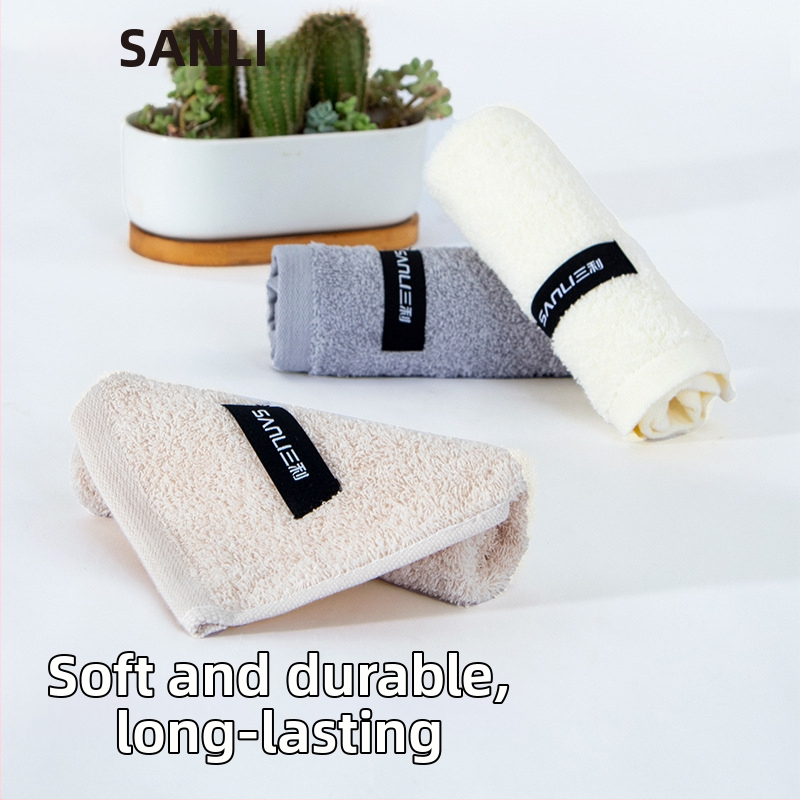 Sanli bērnu dvielis no 100% kokvilnas, dvielis sejai/ķermenim, 38 g, vienkārša aušana