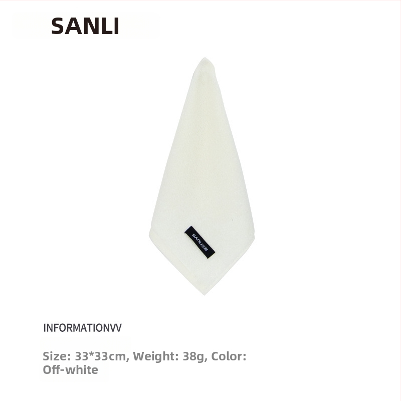 Sanli vaikiškas rankšluostis iš 100% medvilnės, rankšluostis veidui/kūnui, 38 g, paprastas pynimas