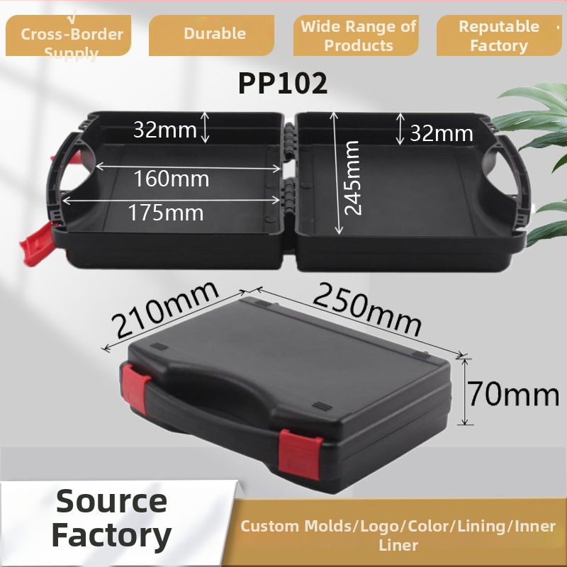 Shun zhuo plastinė įrankių dėžė, nešiojama automobilių avarinėms remonto darbams, PP medžiaga, talpa 2,7 L, apkropos galia 25 kg