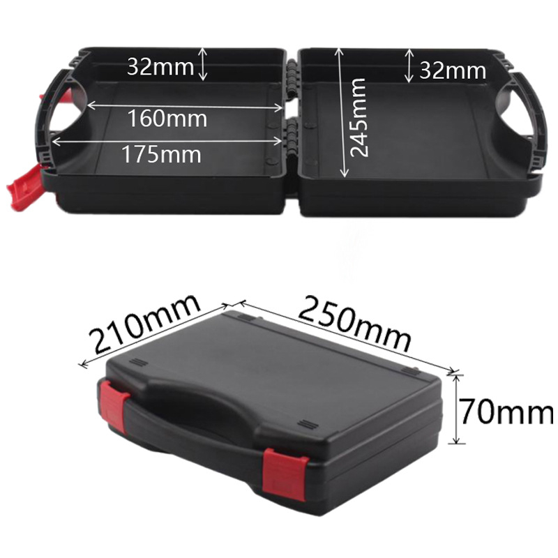 Shun zhuo plastinė įrankių dėžė, nešiojama automobilių avarinėms remonto darbams, PP medžiaga, talpa 2,7 L, apkropos galia 25 kg