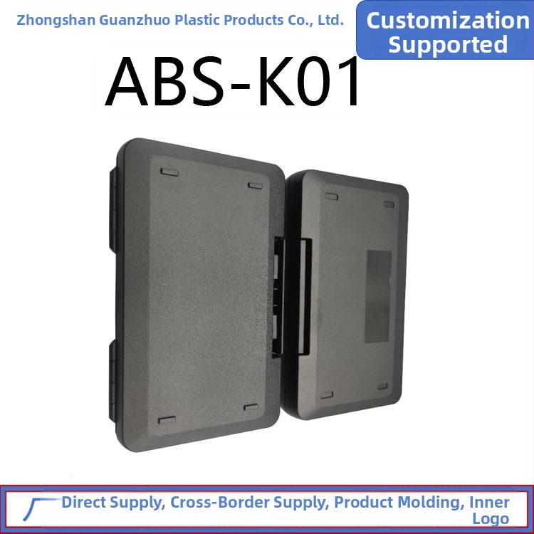 ABS plastmasas instrumentu uzglabāšanas kārba ar vāku – iepakošanas kārba, War shield zīmols, iespējama logotipa druka