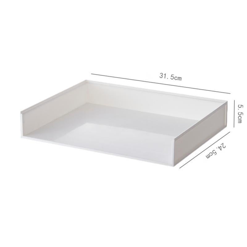 Desktop organizator s integriranim odjeljcima za uredski materijal i kozmetiku, A4 nosač dokumenata, plastika, model 3062, kapacitet 2 L