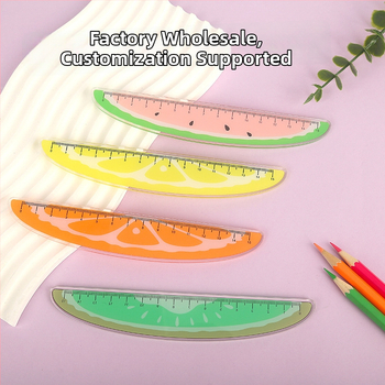 Akrilinė liniuotė, daugiafunkcinis piešimo įrankis su gyvūnų motyvu, modelis Ruler 003, pakuotė maišelyje, pritaikymas įmanomas, logotipo spausdinimas įtrauktas