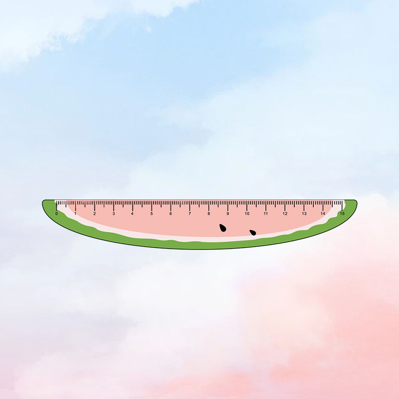 Akrilinė liniuotė, daugiafunkcinis piešimo įrankis su gyvūnų motyvu, modelis Ruler 003, pakuotė maišelyje, pritaikymas įmanomas, logotipo spausdinimas įtrauktas