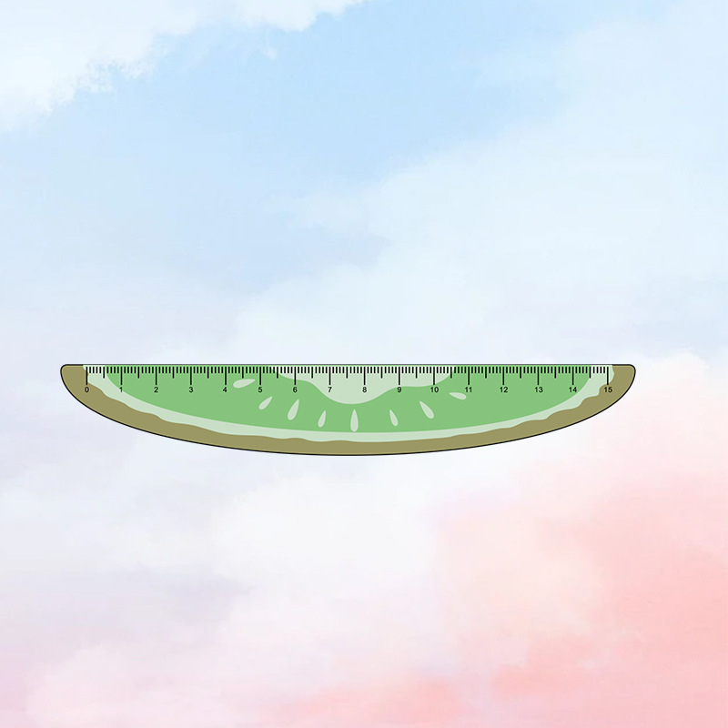 Akrilinė liniuotė, daugiafunkcinis piešimo įrankis su gyvūnų motyvu, modelis Ruler 003, pakuotė maišelyje, pritaikymas įmanomas, logotipo spausdinimas įtrauktas