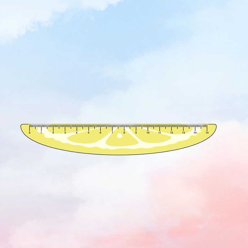 Akrilinė liniuotė, daugiafunkcinis piešimo įrankis su gyvūnų motyvu, modelis Ruler 003, pakuotė maišelyje, pritaikymas įmanomas, logotipo spausdinimas įtrauktas