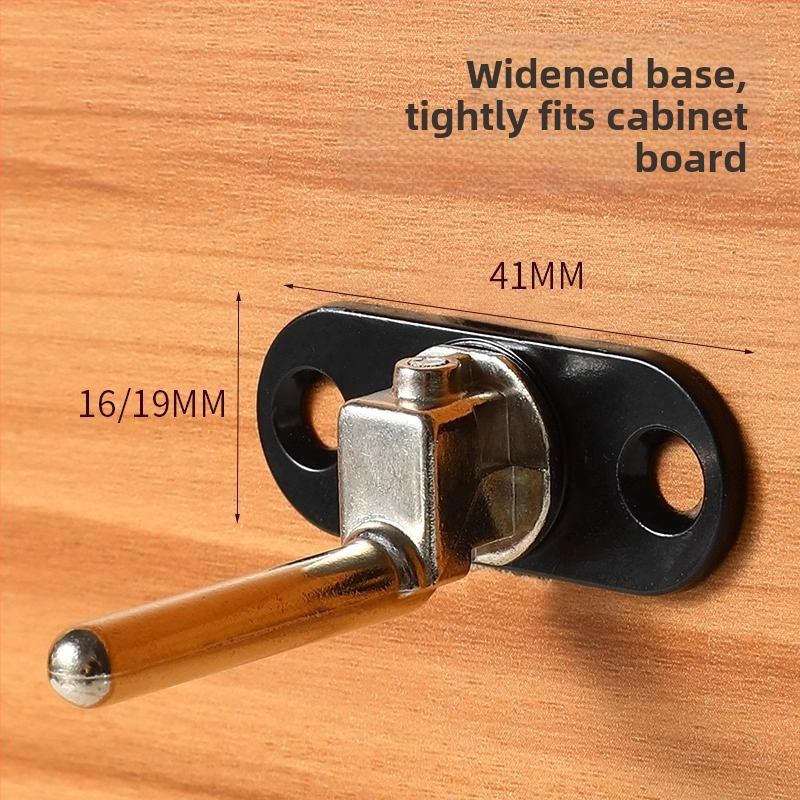 Чекмеджетна заключалка с три звена за офисно бюро и файлов шкаф, цилиндър за заключване и свързващ прът; материал: цинкова сплав; модел: SLSUO