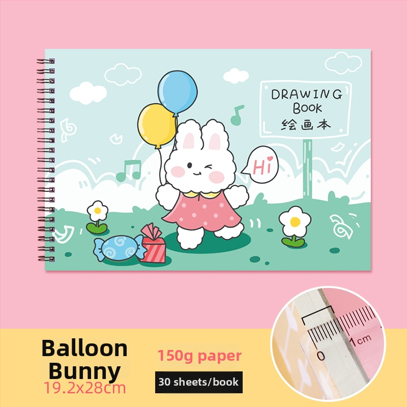 Joonistusraamat – armas jänes ja laisk kass, õpetaja preemia teema (Mudel: YH-A4 joonistusraamat; Kaane materjal: paber; Lintimine: vabalt lehed; Teksti materjal: visandipaber; Paberi tihedus: 150 g/m²; Ühik kaal: ~298 g; Märkus: märkmiku stiil: 2316990671