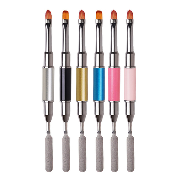 RISYAL Nagu Meno Fototerapijos Penas Su Dvigubomis Galvomis: Apvali Galva ir Platus Galius, Nešiojama Metalo Rankenė, Plieno Spaudimo Reljefa Paletė