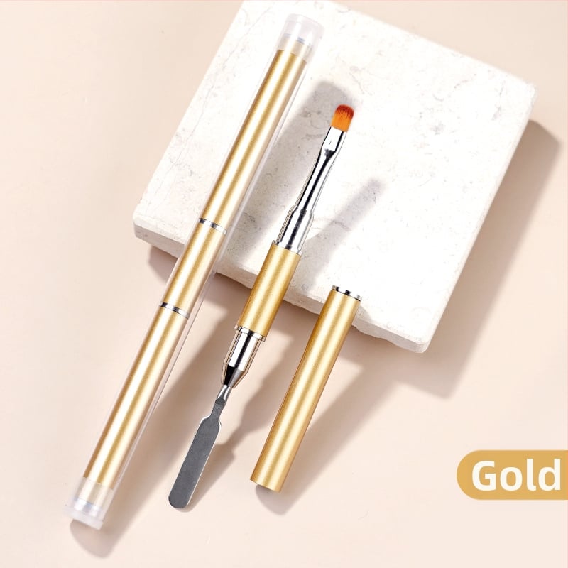 RISYAL Nagu Meno Fototerapijos Penas Su Dvigubomis Galvomis: Apvali Galva ir Platus Galius, Nešiojama Metalo Rankenė, Plieno Spaudimo Reljefa Paletė