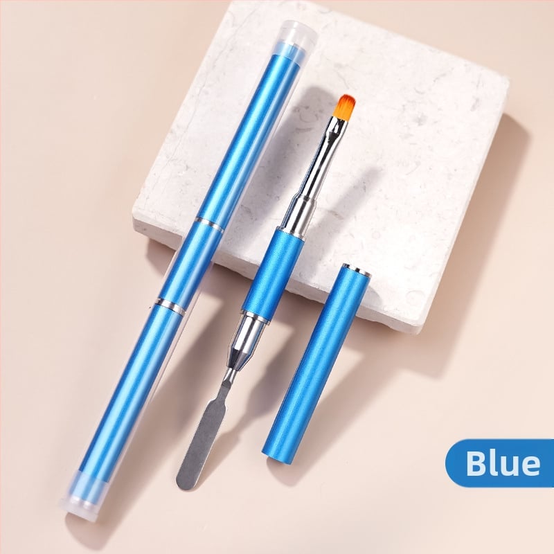 RISYAL Nagu Meno Fototerapijos Penas Su Dvigubomis Galvomis: Apvali Galva ir Platus Galius, Nešiojama Metalo Rankenė, Plieno Spaudimo Reljefa Paletė