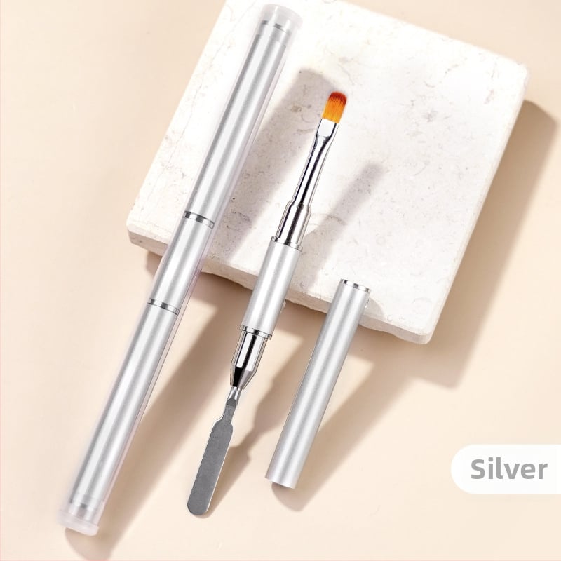 RISYAL Nagu Meno Fototerapijos Penas Su Dvigubomis Galvomis: Apvali Galva ir Platus Galius, Nešiojama Metalo Rankenė, Plieno Spaudimo Reljefa Paletė