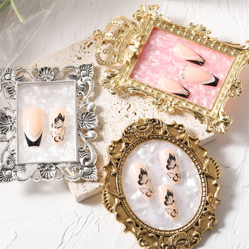 YUJIA Инструменти за нокти — палитра за гел лак 42 g, стил фоторамка, корона от имитация на раковина, комфортно покритие