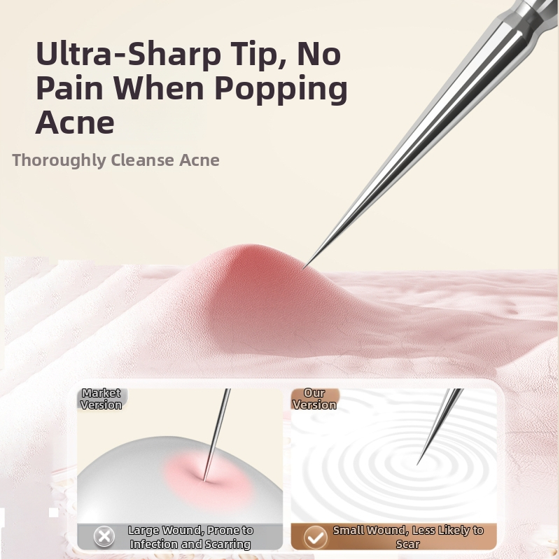 Spuogų adata su pasukamu dangteliu – Nerūdijančio plieno, universalus naudojimas (Medžiaga: Nerūdijantis plienas; Ženklas: Hong Kong Ya; Naudojimas: Bendras)