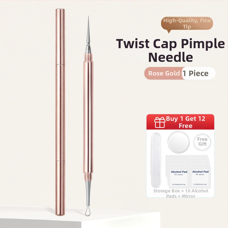 Spuogų adata su pasukamu dangteliu – Nerūdijančio plieno, universalus naudojimas (Medžiaga: Nerūdijantis plienas; Ženklas: Hong Kong Ya; Naudojimas: Bendras)