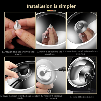 Nerūdijančio plieno puodo dangtis • Modelis: nerūdijančio plieno dangtis • Svoris: 0,4–0,6 kg • Prekės ženklas: AKL • Pritaikymas: Taip