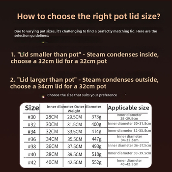 Nerūdijančio plieno puodo dangtis • Modelis: nerūdijančio plieno dangtis • Svoris: 0,4–0,6 kg • Prekės ženklas: AKL • Pritaikymas: Taip