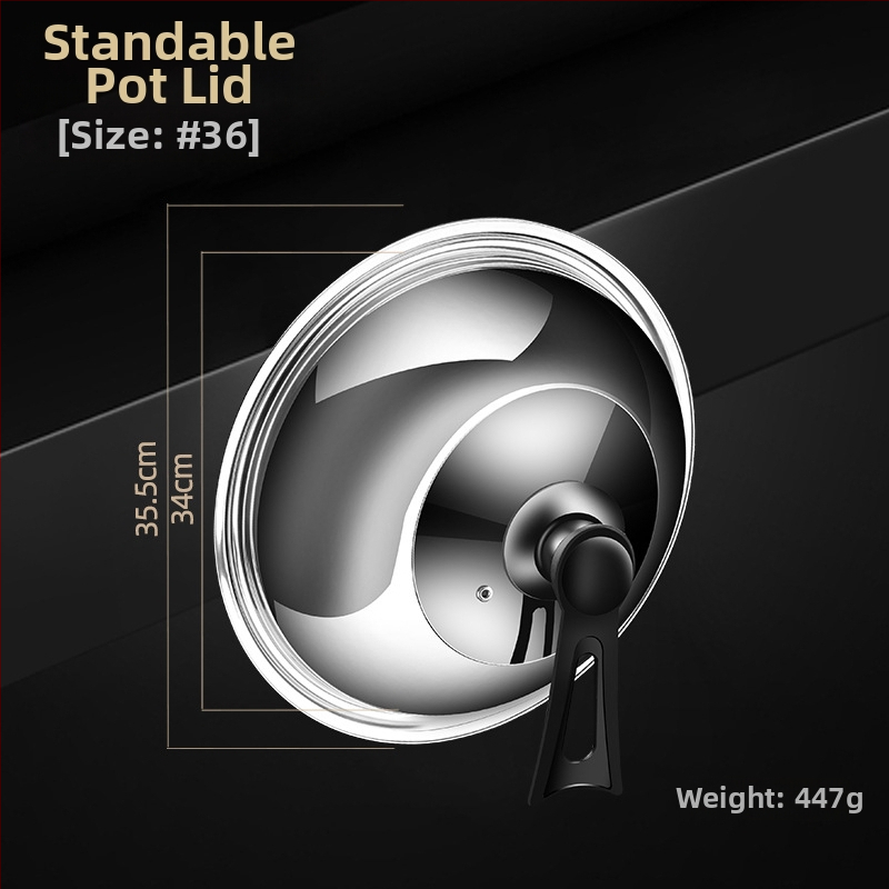 Nerūdijančio plieno puodo dangtis • Modelis: nerūdijančio plieno dangtis • Svoris: 0,4–0,6 kg • Prekės ženklas: AKL • Pritaikymas: Taip