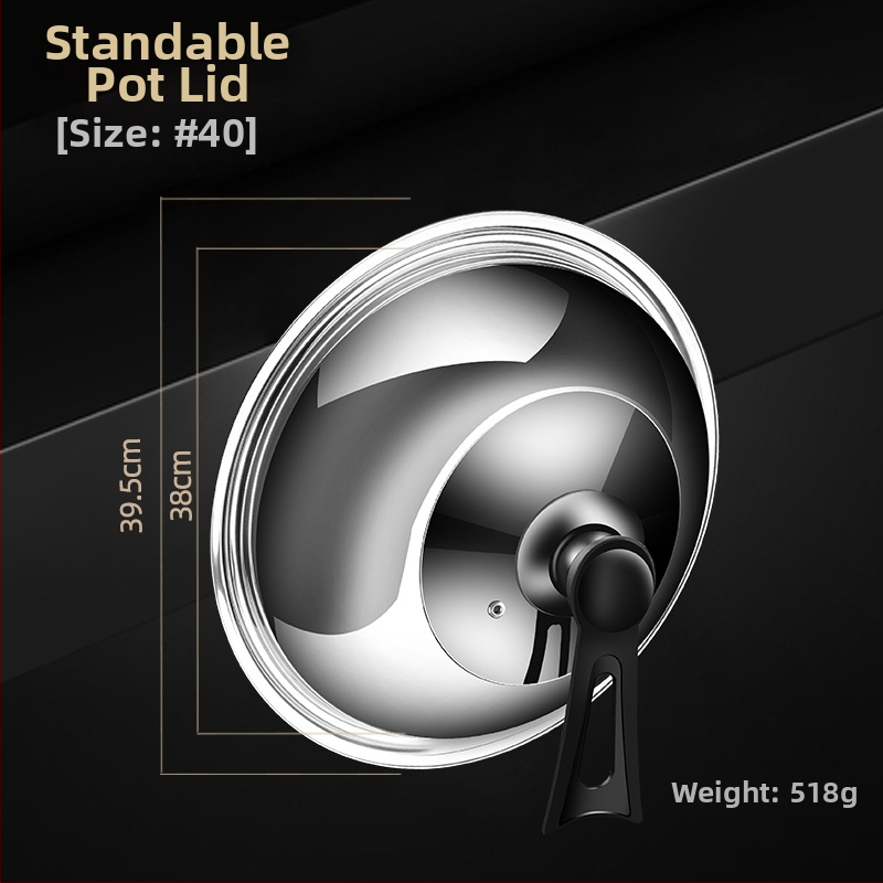 Nerūdijančio plieno puodo dangtis • Modelis: nerūdijančio plieno dangtis • Svoris: 0,4–0,6 kg • Prekės ženklas: AKL • Pritaikymas: Taip