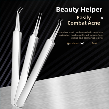 Ultra ašios spuogų adatos ir inkštirų klipas – nerūdijančio plieno