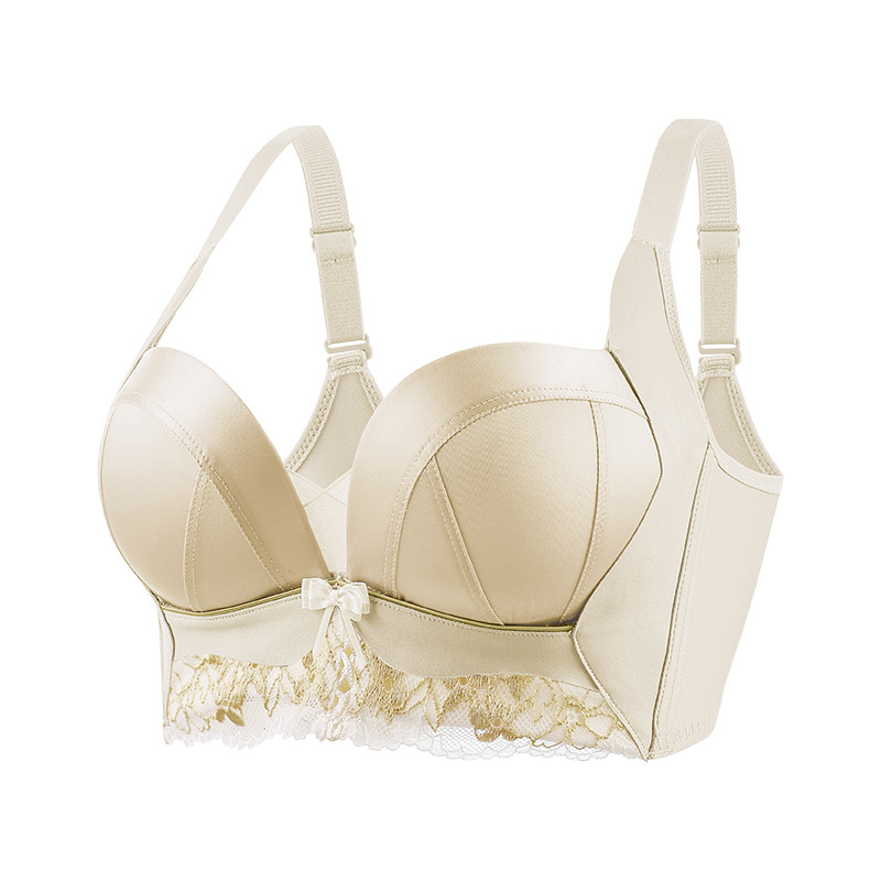 Liemenėlė moterims su mažuo biustu, nailonas, 3/4 kaušelis, Push-Up su šonine laikysena, reguliuojami dirželiai, nugaroje užsegimas su keturiais kabliukais