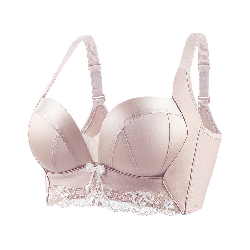 Liemenėlė moterims su mažuo biustu, nailonas, 3/4 kaušelis, Push-Up su šonine laikysena, reguliuojami dirželiai, nugaroje užsegimas su keturiais kabliukais