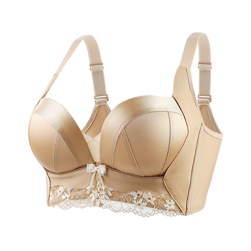 Liemenėlė moterims su mažuo biustu, nailonas, 3/4 kaušelis, Push-Up su šonine laikysena, reguliuojami dirželiai, nugaroje užsegimas su keturiais kabliukais