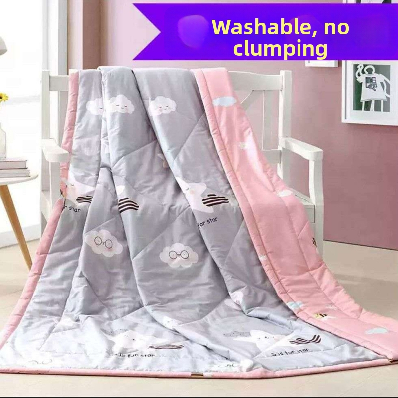 Antklodė su Silk Cotton užpildais, sintetinių pluoštų audinys, 1.5 kg, pavasaris-ruduo, siūta ir siuvama