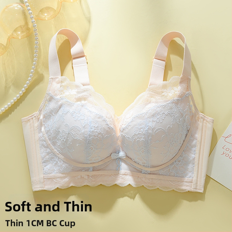 Nėrinių be vielos liemenėlė, 3/4 kupras, plonas formuojamas kupras, reguliuojamos petnešėlės, gale užsegimas su keturiais kabliukais, kvėpuojanti ir palaikanti