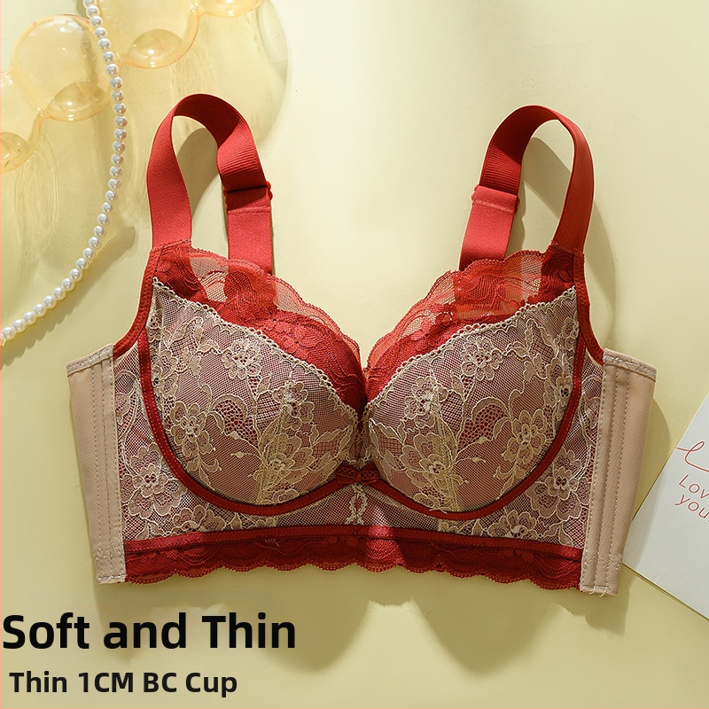 Nėrinių be vielos liemenėlė, 3/4 kupras, plonas formuojamas kupras, reguliuojamos petnešėlės, gale užsegimas su keturiais kabliukais, kvėpuojanti ir palaikanti