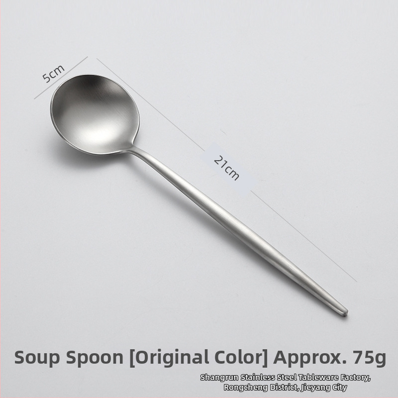 304 nerūdijančio plieno peilių, šakutė ir šaukštų rinkinys vakarietiškam stalui, šiuolaikinis minimalistinis stilius, Hemp wheel poliravimas