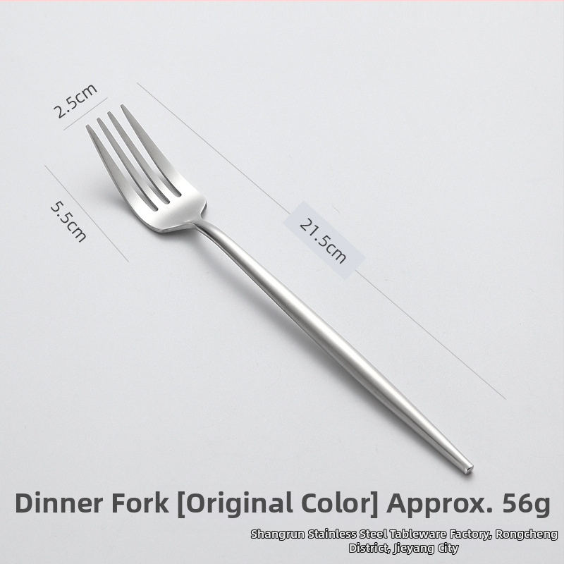 304 nerūdijančio plieno peilių, šakutė ir šaukštų rinkinys vakarietiškam stalui, šiuolaikinis minimalistinis stilius, Hemp wheel poliravimas