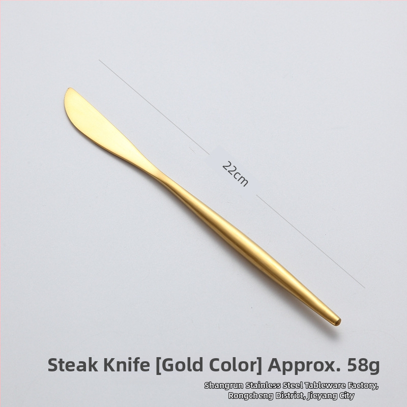 304 nerūdijančio plieno peilių, šakutė ir šaukštų rinkinys vakarietiškam stalui, šiuolaikinis minimalistinis stilius, Hemp wheel poliravimas