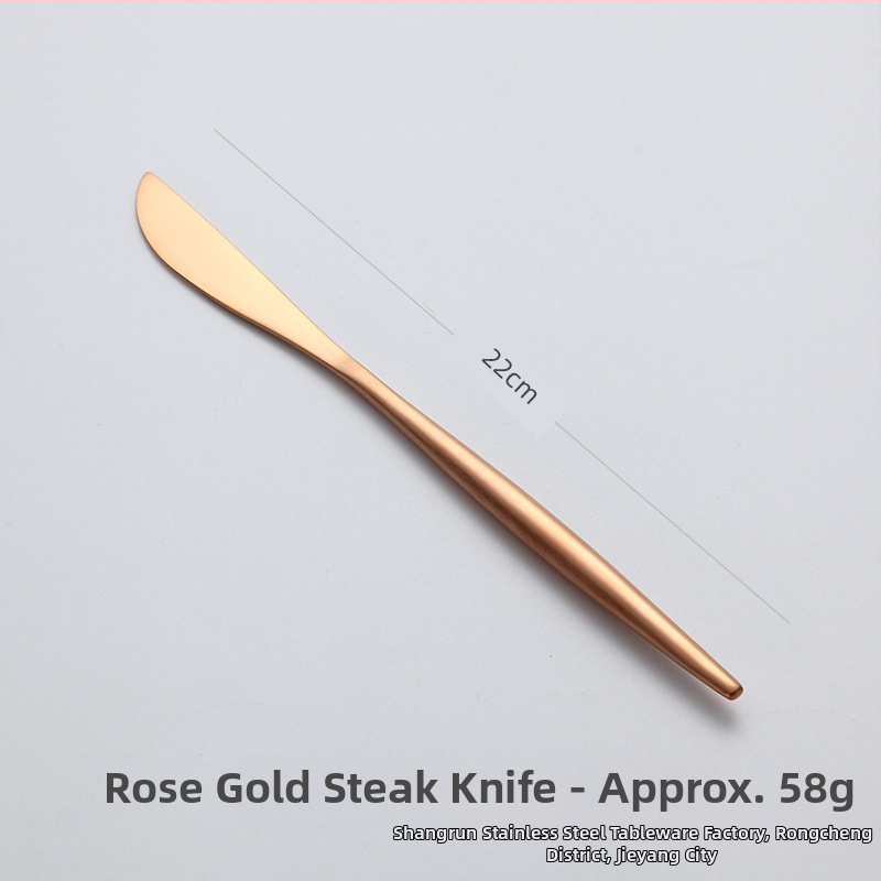 304 nerūdijančio plieno peilių, šakutė ir šaukštų rinkinys vakarietiškam stalui, šiuolaikinis minimalistinis stilius, Hemp wheel poliravimas