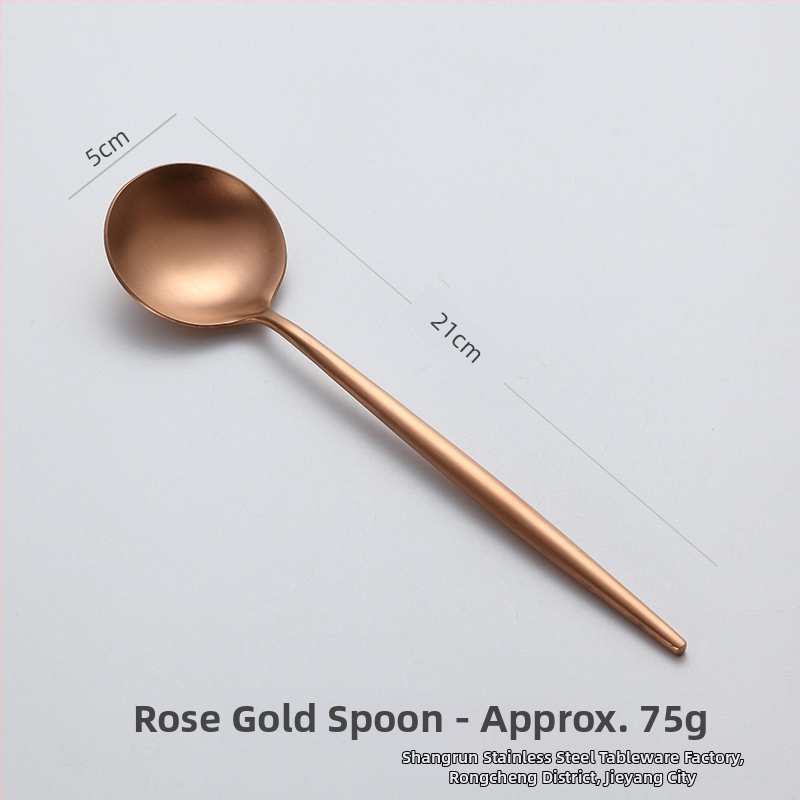 304 nerūdijančio plieno peilių, šakutė ir šaukštų rinkinys vakarietiškam stalui, šiuolaikinis minimalistinis stilius, Hemp wheel poliravimas