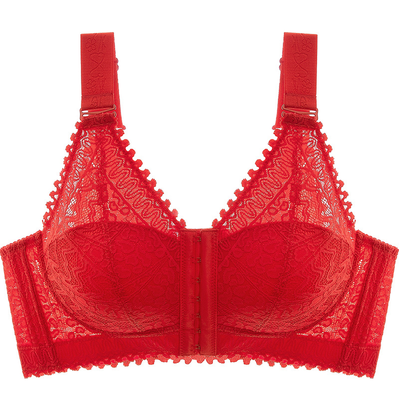 Liemenėlė su 3/4 kaušeliais, plonas formuotos kaušeliai, priekinis užsegimas, nuimamos dvigubos petnešos, nailoninės nėriniai audinys