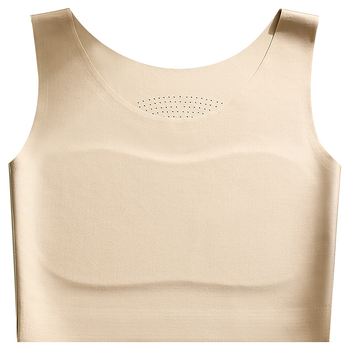 Bešveidė liemenėlė-vest, kvėpuojanti ir patogi, su fiksuotomis dvigubomis petnešėlėmis, plonos formuojančios kaušelius su medvilnine įdėklu, audinys: nailonas-spandeks