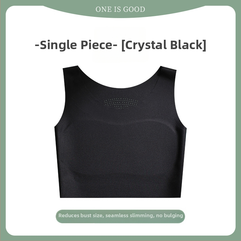 Bešveidė liemenėlė-vest, kvėpuojanti ir patogi, su fiksuotomis dvigubomis petnešėlėmis, plonos formuojančios kaušelius su medvilnine įdėklu, audinys: nailonas-spandeks