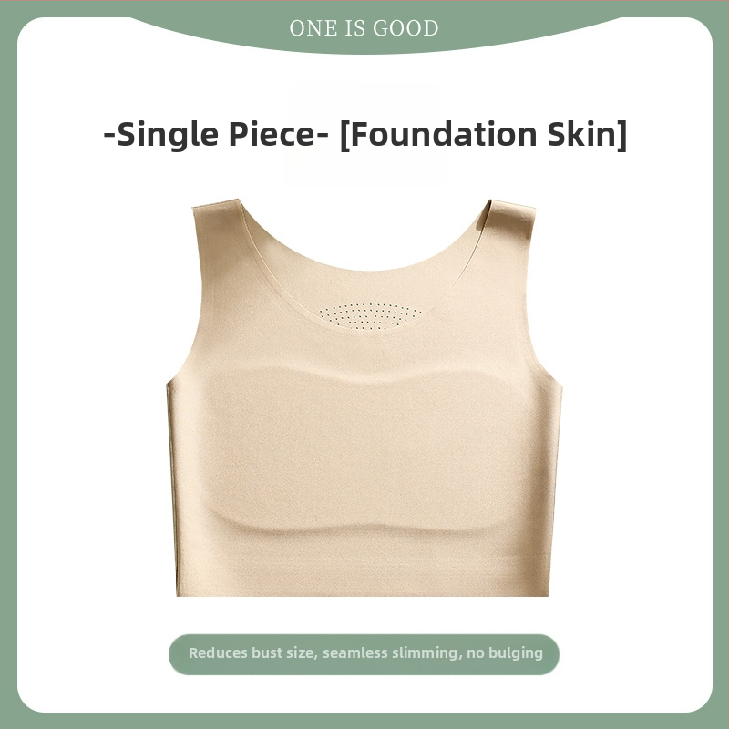 Bešveidė liemenėlė-vest, kvėpuojanti ir patogi, su fiksuotomis dvigubomis petnešėlėmis, plonos formuojančios kaušelius su medvilnine įdėklu, audinys: nailonas-spandeks