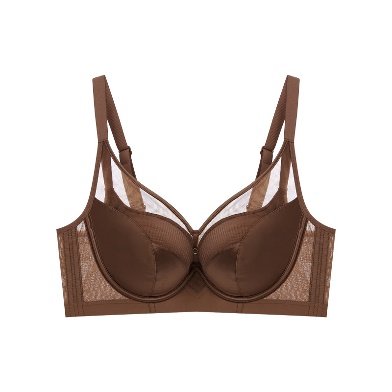 Liemenėlė iš Modal tekstilės su satino paviršiumi, formuoti nailono puodeliai, atminties minkštas plieninis žiedas paramai, nugaros užtrauktukas su keturiais kabliukais, kvėpuojantis dizainas