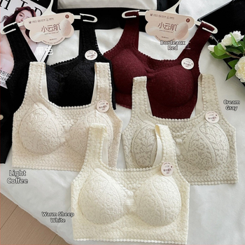 Nėrinių braletė su gražia nugara, kvadratinė kaklo linija, fiksuoti kupolai, ploni formuojami kupolai su medvilnės įdaila