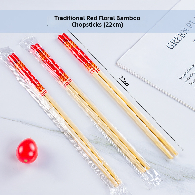 Vienkartiniai bambusiniai lazdelės, atskiromis pakuotėmis OPP maišeliuose — higieniski apvalūs galai, tinkami mikrobangų krosnelėms, logotipo individualizavimas