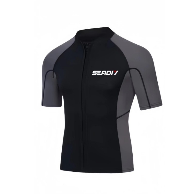 Unisex 2 mm trumpas rankovės narų kombinezonas, neoprenas su aukšto elastingumo nailono audiniu, greitai džiūstantis, tinkamas plaukiojimui ir nardymui