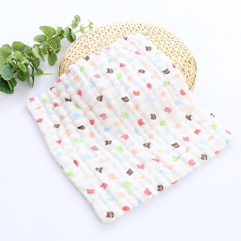 Kūdikio marlės servetėlė, 12 sluoksnių, kvadratinė, medvilnė, 40 g, paprasta pynimas