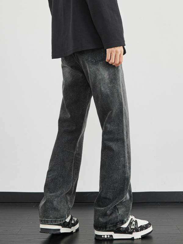 Muške traperice ravnog kroja (straight slim fit), srednji pojas, zip, pamuk denim 58%, jesen 2025