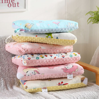 Stačiakampio formos vaiko pagalvė su DuPont Fiber užpildymu, grynas medvilnės audinys, animacinių filmų stilius