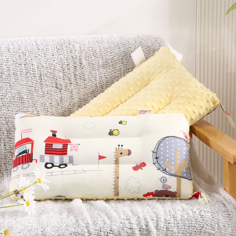 Stačiakampio formos vaiko pagalvė su DuPont Fiber užpildymu, grynas medvilnės audinys, animacinių filmų stilius